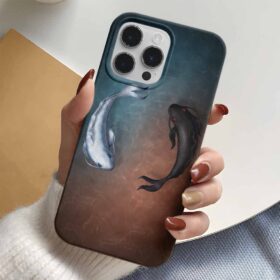 Ying Yang Koi Tasarımlı Silikon Telefon Kılıfı