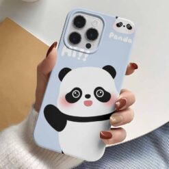 Hi Ponçik Panda Tasarımlı Silikon Telefon Kılıfı