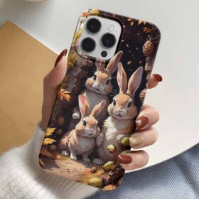 Tavşan Yuvası Tasarımlı Silikon Telefon Kılıfı