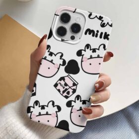 Milk Cow Tasarımlı Silikon Telefon Kılıfı