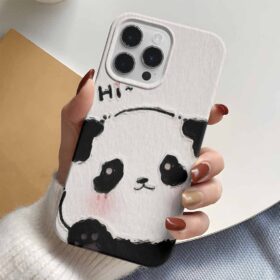 Hi Üzgün Panda Tasarımlı Silikon Telefon Kılıfı