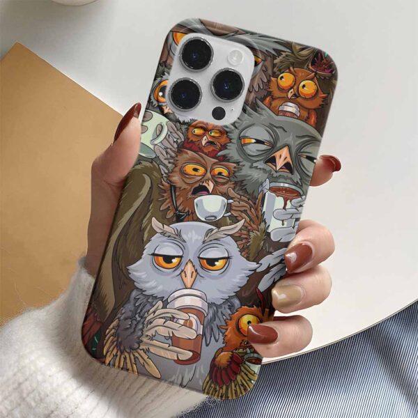 Hasta Baykuşlar Tasarımlı Silikon Telefon Kılıfı