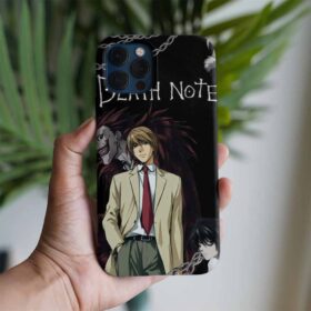 Death Note Kır Zincirlerini Baskılı Tasarımlı Silikon Telefon Kılıfı