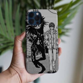 Death Note Düşünceli Yürüyüş Baskılı Tasarımlı Silikon Telefon Kılıfı