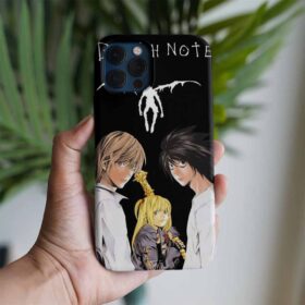 Death Note Karakterler Baskılı Tasarımlı Silikon Telefon Kılıfı