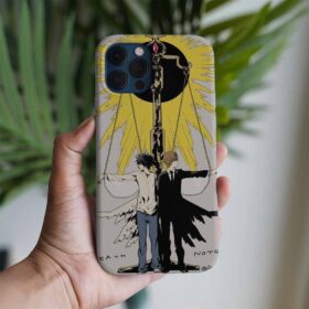 Death Note Melek Şeytan Baskılı Tasarımlı Silikon Telefon Kılıfı