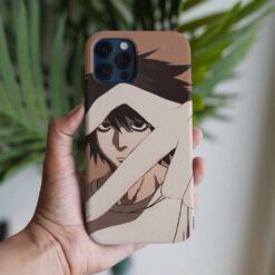 Death Note L Yarım Kalp Baskılı Tasarımlı Silikon Telefon Kılıfı