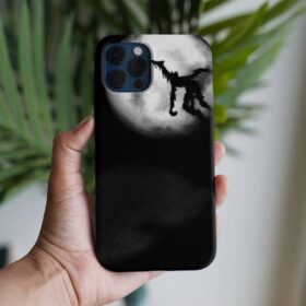 Death Note Ay Işığı Uçuşu Baskılı Tasarımlı Silikon Telefon Kılıfı