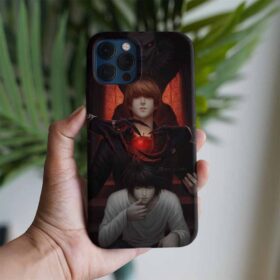 Death Note Elma Baskılı Tasarımlı Silikon Telefon Kılıfı