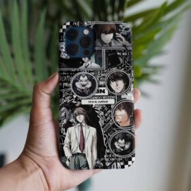 Death Note Kira İs Justice Baskılı Tasarımlı Silikon Telefon Kılıfı