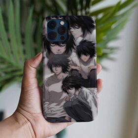 Death Note L Kolaj Baskılı Tasarımlı Silikon Telefon Kılıfı