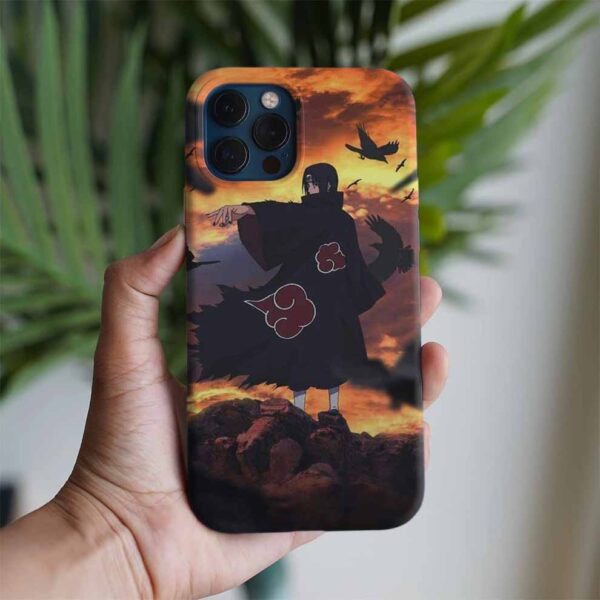 Naruto İthaci Kuzgunlar Baskılı Tasarımlı Silikon Telefon Kılıfı