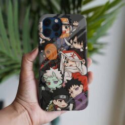 Naruto Minik Karakterler Baskılı Tasarımlı Silikon Telefon Kılıfı