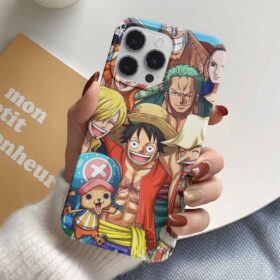 One Piece Tayfa Portre Baskılı Tasarımlı Silikon Telefon Kılıfı