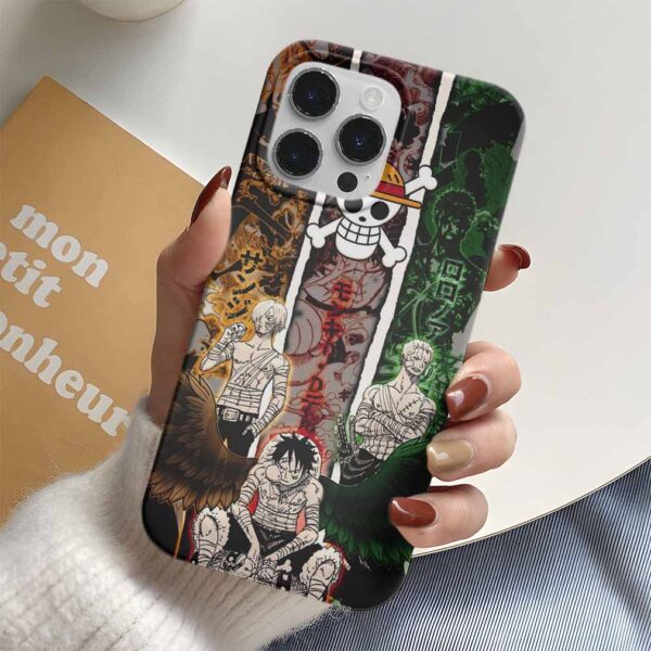 One Piece Yorgun Luffy Baskılı Tasarımlı Silikon Telefon Kılıfı