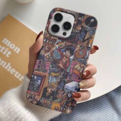 One Piece Yemekte Kolaj Baskılı Tasarımlı Silikon Telefon Kılıfı