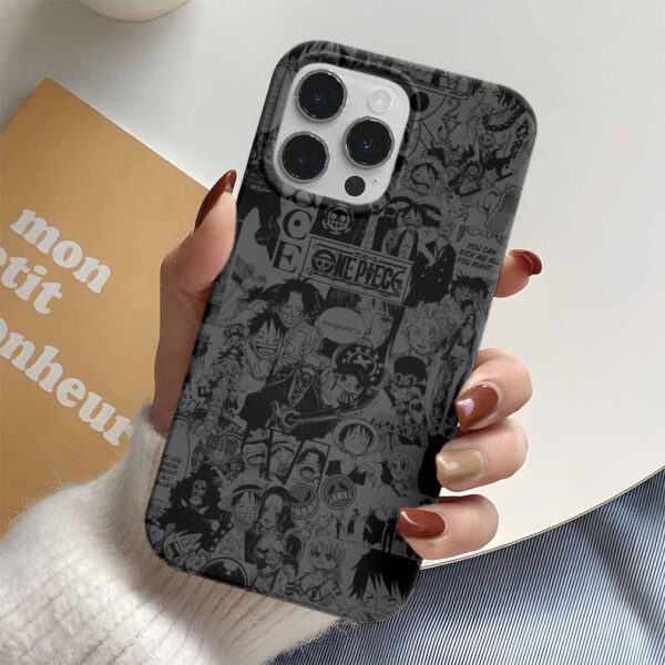 One Piece Karikatür Tayfa Baskılı Tasarımlı Silikon Telefon Kılıfı