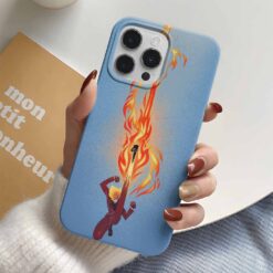 One Piece Sanjı Ateşli Tekme Baskılı Tasarımlı Silikon Telefon Kılıfı