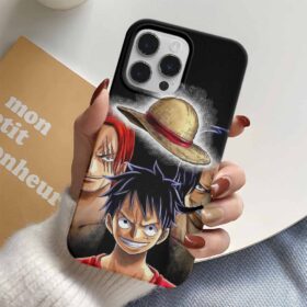 One Piece Luffy Hasır Şapka Baskılı Tasarımlı Silikon Telefon Kılıfı