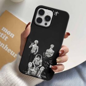 One Piece Üçlü Tayfa Baskılı Tasarımlı Silikon Telefon Kılıfı