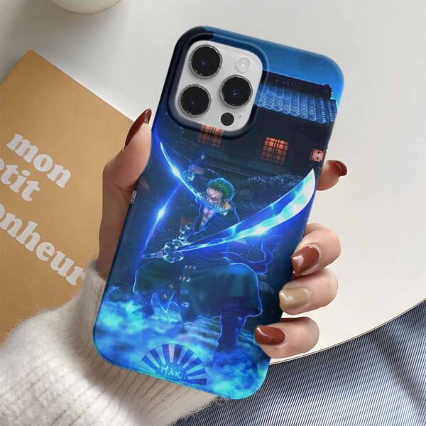 One Piece Kılıç Ustası Zoro Baskılı Tasarımlı Silikon Telefon Kılıfı