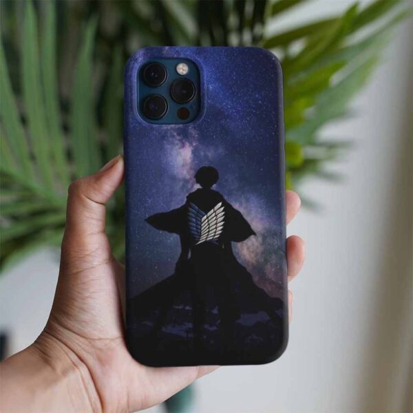 Attack On Titan Kuzey Yıldızları Baskılı Tasarımlı Silikon Telefon Kılıfı
