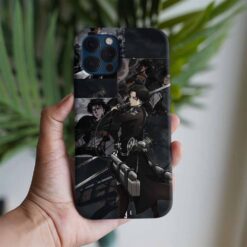 Attack On Titan Levi Ackerman Kolaj Baskılı Tasarımlı Silikon Telefon Kılıfı