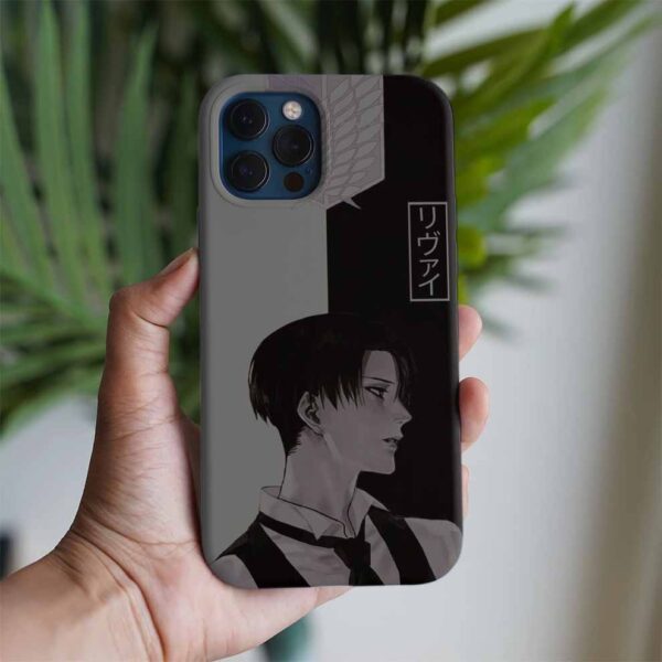 Attack On Titan Levi Ackerman Baskılı Tasarımlı Silikon Telefon Kılıfı