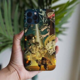 Attack On Titan Titanların Gücü Baskılı Tasarımlı Silikon Telefon Kılıfı