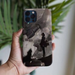 Attack On Titan Titanların Gölgesi Baskılı Tasarımlı Silikon Telefon Kılıfı