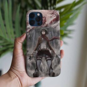 Attack On Titan Mikasa Ackerman Baskılı Tasarımlı Silikon Telefon Kılıfı