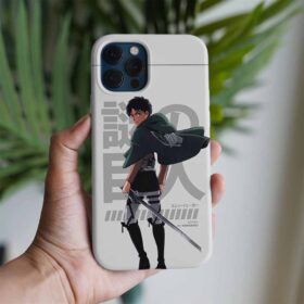 Attack On Titan Levi Ackerman Kılıç Ustası Baskılı Tasarımlı Silikon Telefon Kılıfı