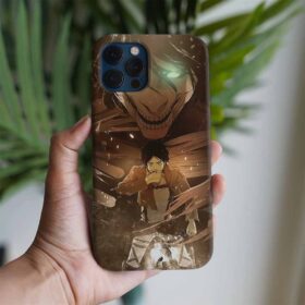 Attack On Titan Titan Çıkışı Baskılı Tasarımlı Silikon Telefon Kılıfı