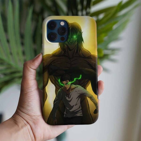 Attack On Titan Doğuşu Baskılı Tasarımlı Silikon Telefon Kılıfı