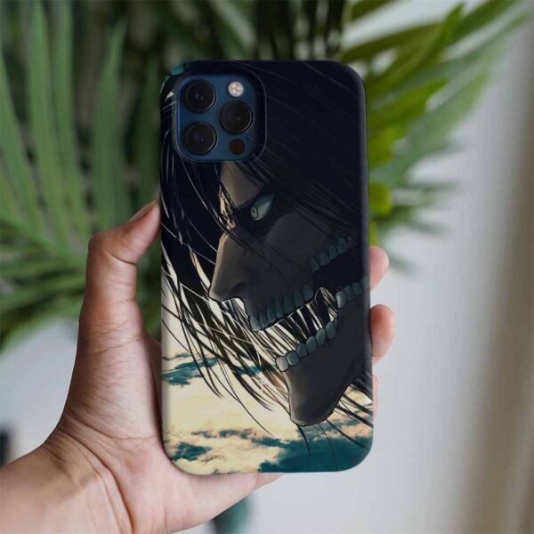 Attack On Titan Silüeti Baskılı Tasarımlı Silikon Telefon Kılıfı