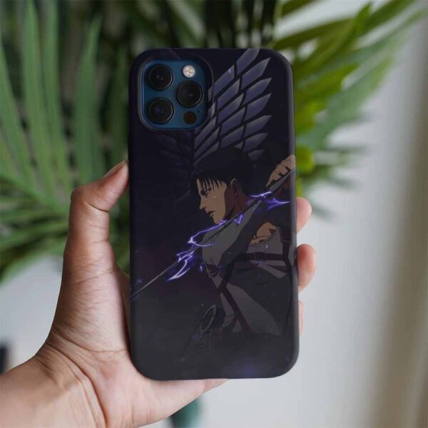 Attack On Titan Levi Ackerman Baskılı Tasarımlı Silikon Telefon Kılıfı