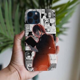 Death Note Karikatür Yağami Baskılı Tasarımlı Silikon Telefon Kılıfı