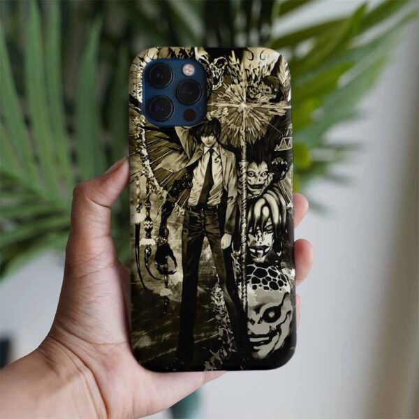 Death Note Karakterleri Baskılı Tasarımlı Silikon Telefon Kılıfı