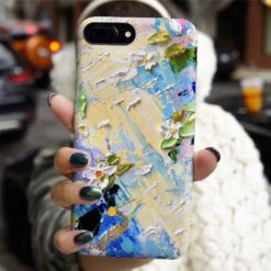 Renkli Fırça Darbeleri Tasarımlı Silikon Telefon Kılıfı