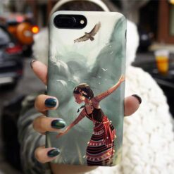 Kızıl Derili Kız Tasarımlı Silikon Telefon Kılıfı