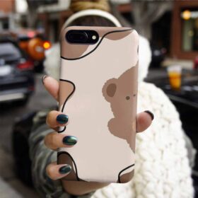 Teddy Şekiller Baskılı Silikon Telefon Kılıfı
