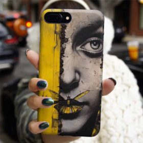 Kadının Sessizliği Tasarımlı Silikon Telefon Kılıfı