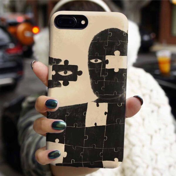 Puzzle Adam  Tasarımlı Silikon Telefon Kılıfı