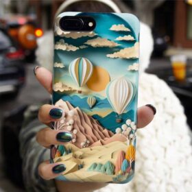Kapodokya Balonlar Manzara Tasarımlı Silikon Telefon Kılıfı
