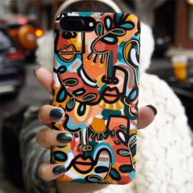 Picasso Soyut İfadeler Tasarımlı Silikon Telefon Kılıfı