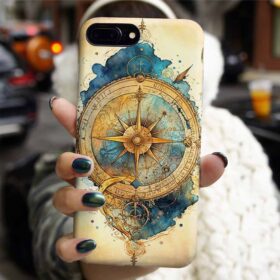 Sanatsal Pusula  Tasarımlı Silikon Telefon Kılıfı