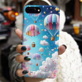 Şeker Balonları Tasarımlı Silikon Telefon Kılıfı