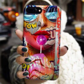 Lolipop Neon Kadın Tasarımlı Silikon Telefon Kılıfı