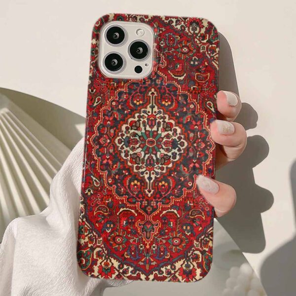 Halı Deseni Tasarımlı Silikon Telefon Kılıfı