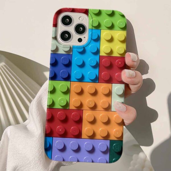 Lego Deseni Tasarımlı Silikon Telefon Kılıfı